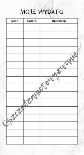 Moje wydatki