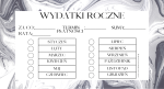 Wydatki roczne SZARY MARMUR